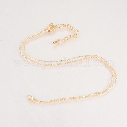 Herstellung von Halsketten aus gelöteten Messingkabelketten KK-Q735-365G-1