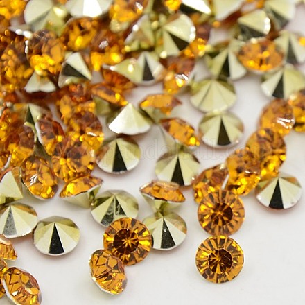 Grade AAA Pointed Back Resin Rhinestones CRES-R120-4.4mm-17-1
