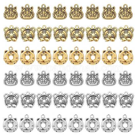 Superfindings 48pcs 6 pendentifs en alliage de style tibétain de style TIBEP-FH0001-19-1