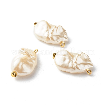 Colgantes de perlas de imitación de plástico abs PALLOY-JF00836-1
