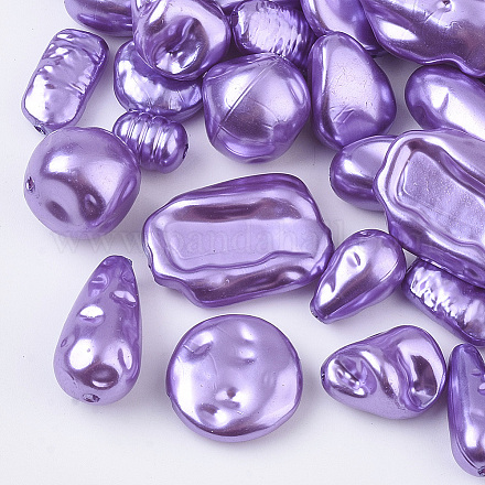 Perles d'imitation perles en plastique ABS X-OACR-R071-05-1