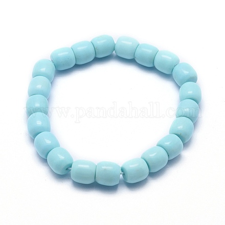 Bracelets élastiques turquoise naturels BJEW-F343-01-1