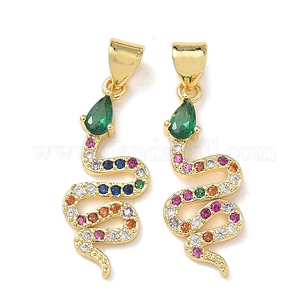 Латунные микро проложить кубического циркония подвески KK-L243-29G-16-1