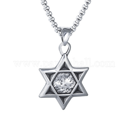 304 Stainless Steel Pendant Necklace STAS-Q203-AAT840-2-1