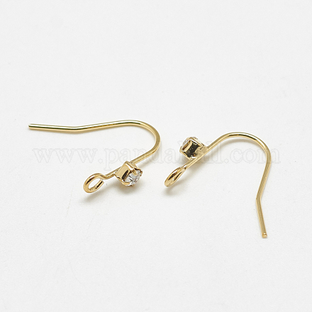 Ganci di orecchini in ottone X-KK-S347-145-1