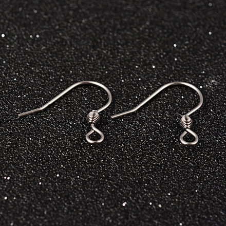304 Stainless Steel Earring Hook Jewelry Findings X-STAS-M248-03-1