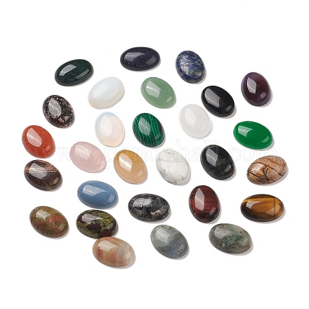 Кабошоны из натурального и синтетического смешанного драгоценного камня G-M396-05-1