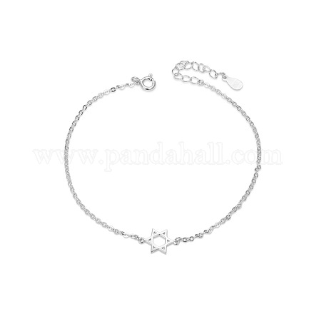 SHEGRACE Wishing Rhodium Plated 925 Sterling Silver Anklet JA05A-1