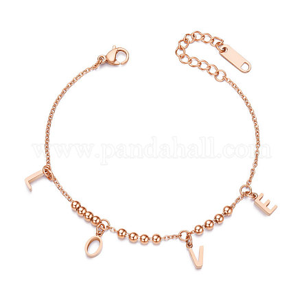Bracelets à breloques en acier inoxydable shegrace JB454A-1