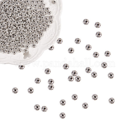 Perles d'espacement en alliage de zinc Pandahall Elite TIBEB-PH0004-26AS-1