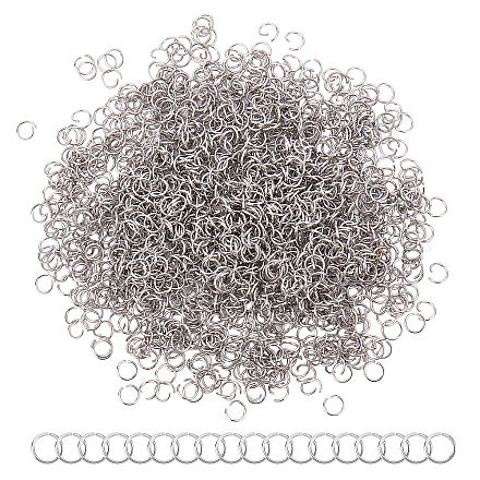 UNICRAFTALE about 1500pcs 4.6mm Inner Diameter Open Jump Rings 304 Stainless Steel O Shape Rings Jewelry Findings for DIY Bracelets Necklaces Jewelry Craft Making STAS-UN0029-60-1