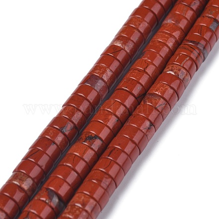 Rosso naturale perline di diaspro fili G-Z006-C33-1