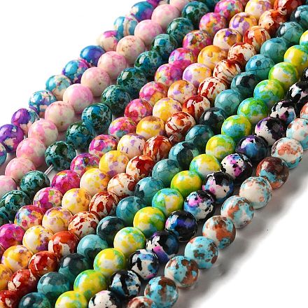 Synthetic Turquoise Dyed Beads Strands G-E594-24-1