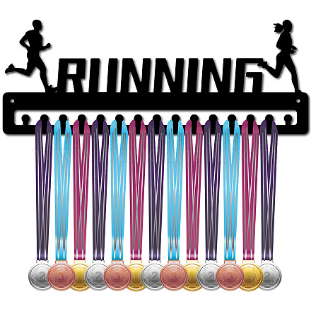 Support de mur d'affichage de support de cintre de médaille de fer de mode&nbsp;ODIS-WH0069-005-1