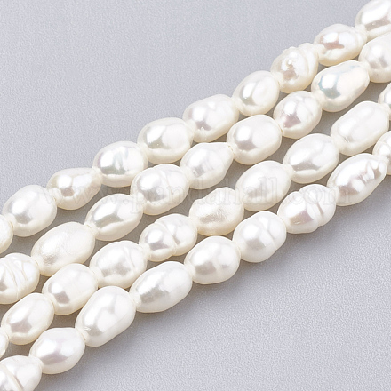 Natural Cultured Freshwater Pearl Beads Strands X-PEAR-S012-76A-1