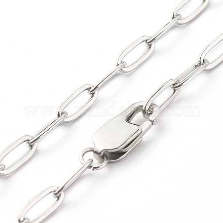 Cable de cadena de collares 304 acero inoxidable NJEW-JN03628-03-1