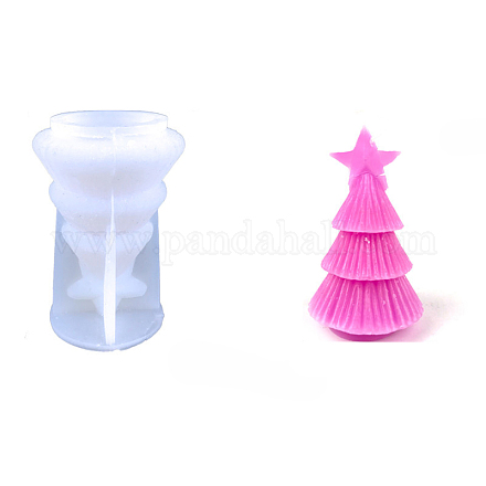 Stampi per candele in silicone alimentare per albero di Natale fai da te XMAS-PW0001-023E-1