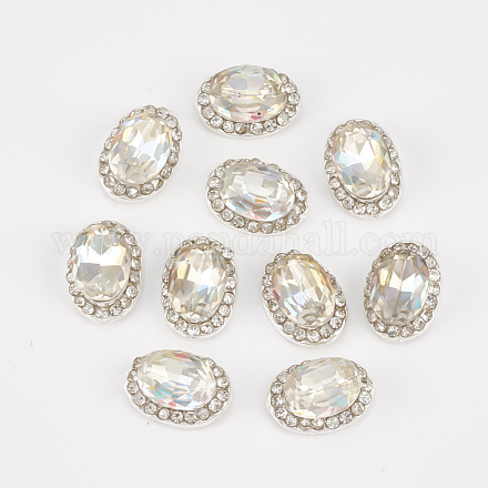 Cabochons Diamante de imitación de la aleación MRMJ-T014-04B-1
