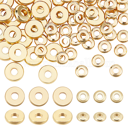 Ahadermaker 100pcs 2 perles en laiton de style KK-GA0001-39-1