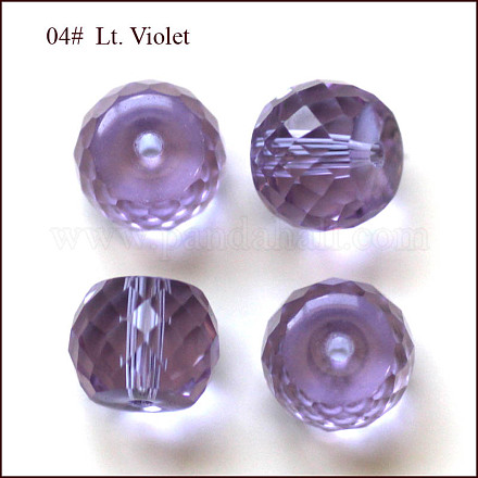 Abalorios de cristal austriaco de imitación SWAR-F064-10x8mm-04-1