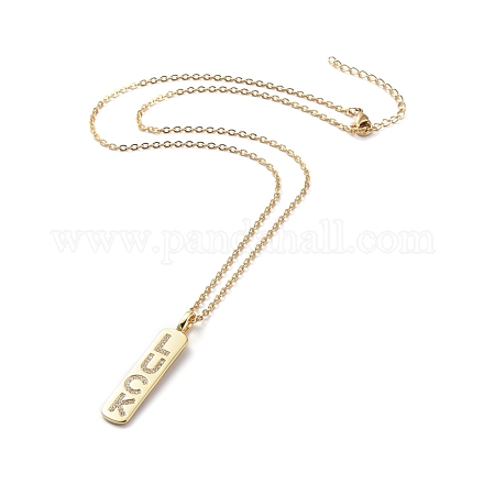 304 Stainless Steel Chain Necklaces NJEW-G335-40G-1