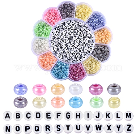 216g 12 Farben runde Glasperlen DIY-SZ0004-32A-1