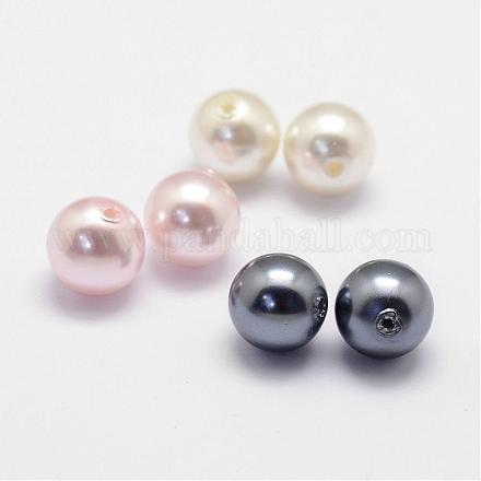 Perles en verre nacré HY-K001-6mm-M-1