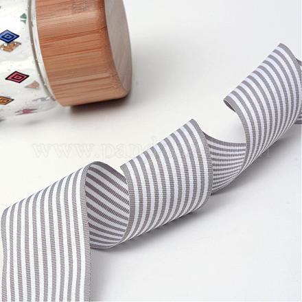 Striped Polyester Grosgrain Ribbon OCOR-Q011-38mm-07-1