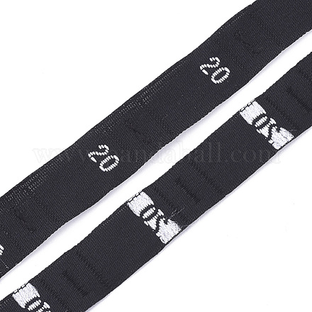 衣類サイズラベル（20)  服飾材料  サイズタグ  ブラック  12.5mm  約10000個/袋 OCOR-S120C-09-1