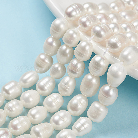 Natural Cultured Freshwater Pearl Beads Strands X-PEAR-S012-42-1