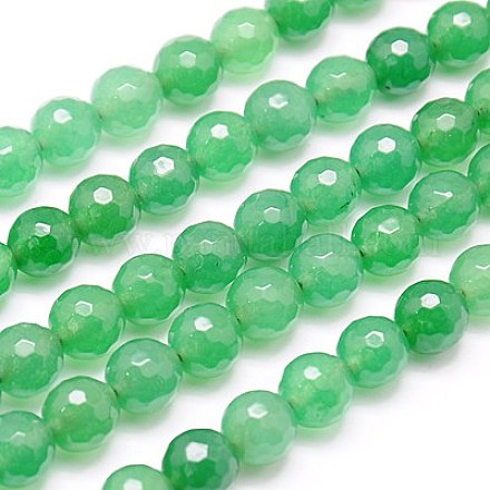 Natural White Jade Beads Strands G-G542-12mm-24-1