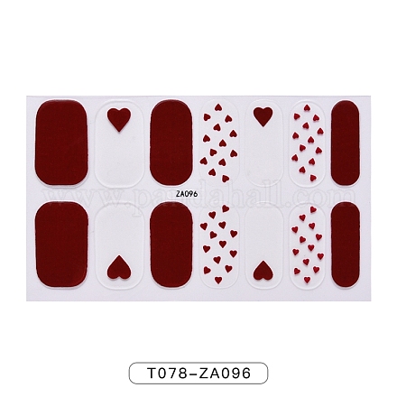 Adesivi per smalto per unghie con stampa floreale leopardata di frutta MRMJ-T078-ZA096-1