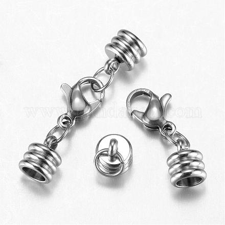 304 Stainless Steel Lobster Claw Clasps STAS-G075-06A-1