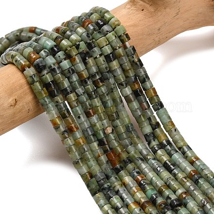 Natürliche afrikanische türkis (jasper) perlen stränge G-P608-A13-01-1