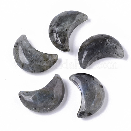 Pierres de paume de poche en cristal opalite en forme de lune G-T132-001L-1