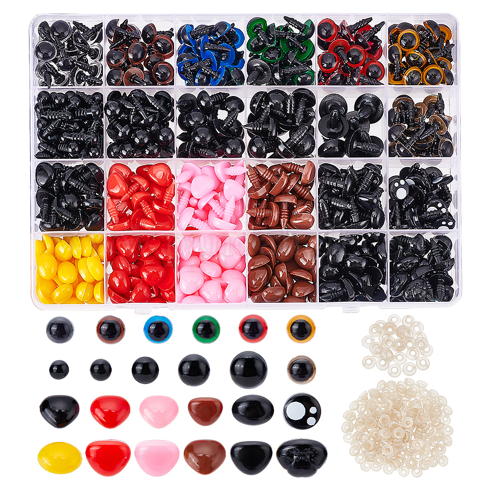 Wholesale Plastic Doll Eyes & Nose Sets