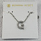 Brass Initial Pendant Necklaces for Women, Platinum, Letter G, 15.75 inch(40cm)