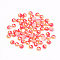 Imitation Pearl Acrylic Cabochons, Dome, Orange Red, 6x3mm, about 5000pcs/bag