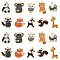 50Pcs 10 Styles Alloy Enamel Pendants, Light Gold, Mixed Shapes, Mixed Color, 15~27x11~18x1~3mm, Hole: 1.6mm, 5pcs/style