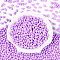 Baking Paint Glass Seed Beads, Oval, Medium Orchid, 7x4~4.5mm, Hole: 0.9mm, about 2500pcs/pound