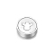 Stainless Steel Beads, Flat Round, Platinum, Angel & Fairy, 9x3mm
