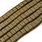 Electroplated Non-magnetic Synthetic Hematite Beads Strands, Rectangle, Matte Style, 2-Hole, Goldenrod, 6x4x3mm, Hole: 1.2mm, about 99pcs/strand, 15.55 inch(39.5cm)