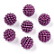Imitation Pearl Acrylic Beads, Berry Beads, Combined Beads, Round, Purple, 12mm, Hole: 1.5mm, about 740pcs/500g