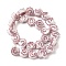 Handmade Lampwork Beads, Conch, Rosy Brown, 14~15x14~15.5x8.5~9.5mm, Hole: 1.6~1.8mm