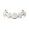 Non-Tarnish 201 Stainless Steel Pendants, Moon Phase Charms, Stainless Steel Color, 10x24x1.1mm, Hole: 1mm