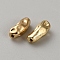Brass Beads, Nuggets, Golden, 10.5x4x4mm, Hole: 1mm