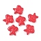Handmade Lampwork Beads, Star, Brown, 24.5x24.5x7.5mm, Hole: 1.2~1.4mm