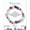 Natural Fluorite Chips Beaded Stretch Bracelets, 7-1/2 inch(19cm)