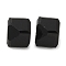 K9 Glass Imitation Austrian Crystal Beads, No Hole, Square, Black, 4x4x4mm