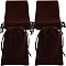 Velvet Jewelry Drawstring Gift Bags, Rectangle, Coconut Brown, 14.5~15.5x10.5~11x0.4cm, about 20pcs/bag